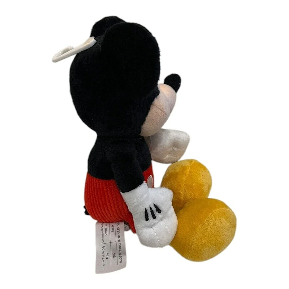 Mickey‎ Mouse Plush Disney Junior Just Play Red Ribbed Shorts 9